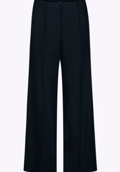Adelina Women's Linen Blend Wide-Leg Pants, Black - WB0026P