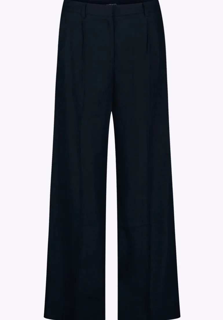 Adelina Women's Linen Blend Wide-Leg Pants, Black - WB0026P
