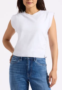 Alanis Women's Sleeveless Top, White - KT0206P