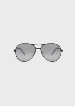 Aviator Sunglasses With Light Silver flash Lens - B0001SGUN