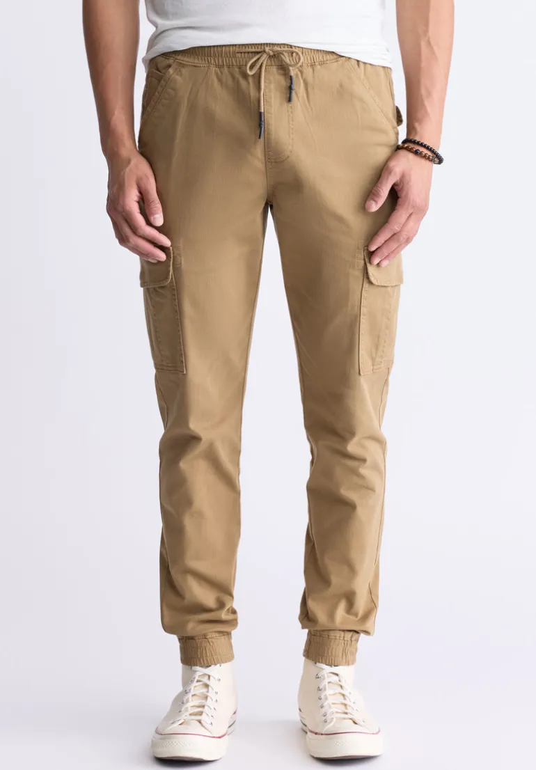 Cargo Tom Men's Jogger Pants in Dark Beige - BM22930