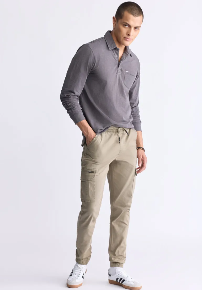 Cargo Tom Men's Jogger Pants in Olive Green - BM22930