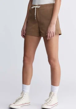 Casiane Women’s drawstring Shorts, Vintage Caramel - WB0004P