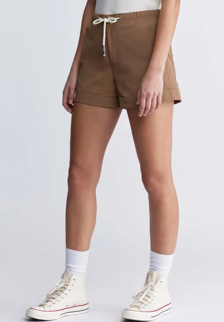 Casiane Women’s drawstring Shorts, Vintage Caramel - WB0004P