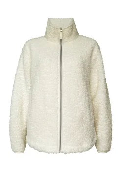 Caterina Women's Full Zip Sherpa Jacket, Marled Oatmeal - JK0015F