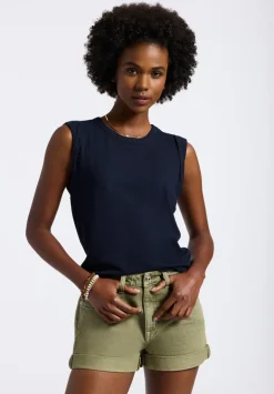 Elayne Women’s Sleeveless Top, Navy - KT0191P