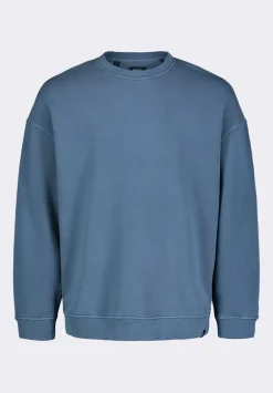 Famke Men's Relaxed Crewneck Sweatshirt, Mirage Blue - BM24541