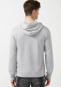 Farman Men’s Lightweight Hooded Sweatshirt, Light Grey - BM24171