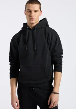 Finley Men's Relaxed Pullover Hoodie, Black - BM24534
