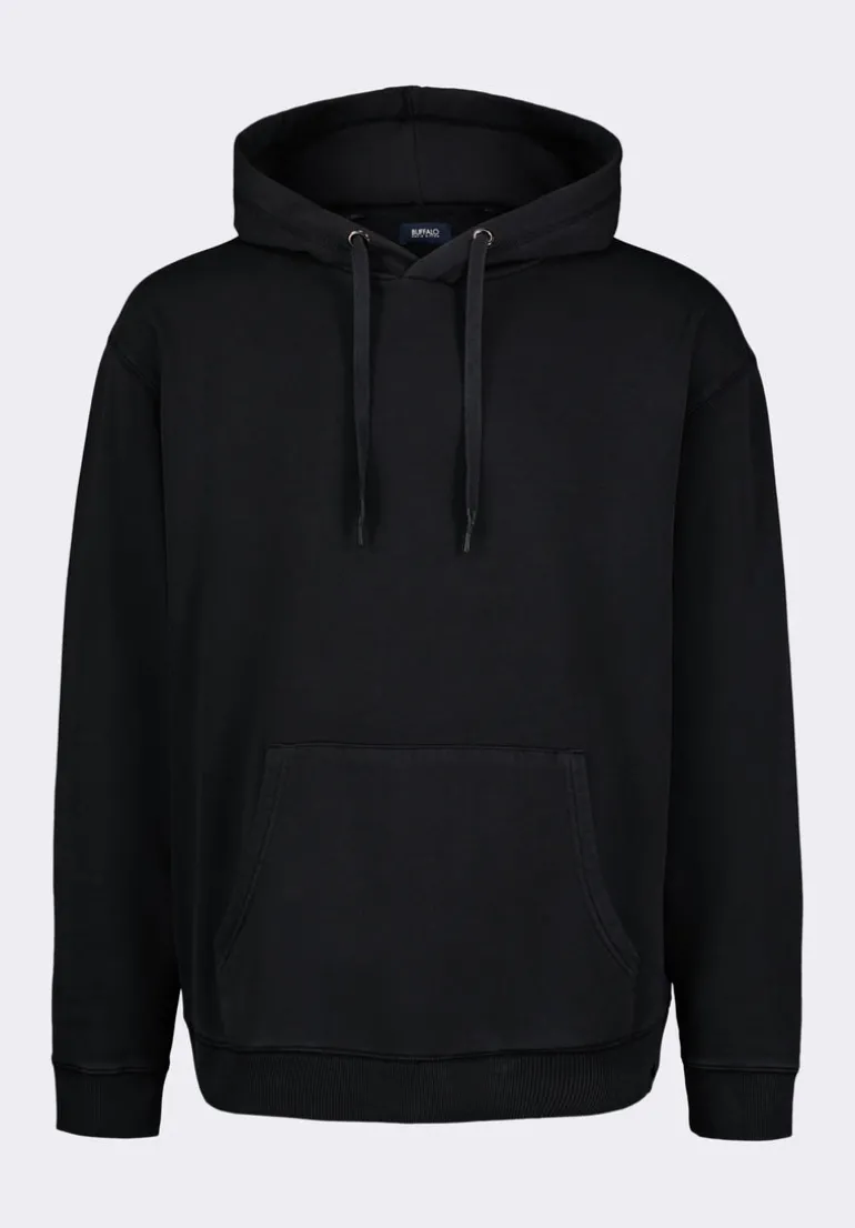 Finley Men's Relaxed Pullover Hoodie, Black - BM24534
