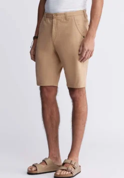 Hadrian Men's Flat Front Shorts, Tan - BM24266