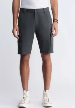 Hiero Men's Cargo Shorts, Charcoal - BM24270
