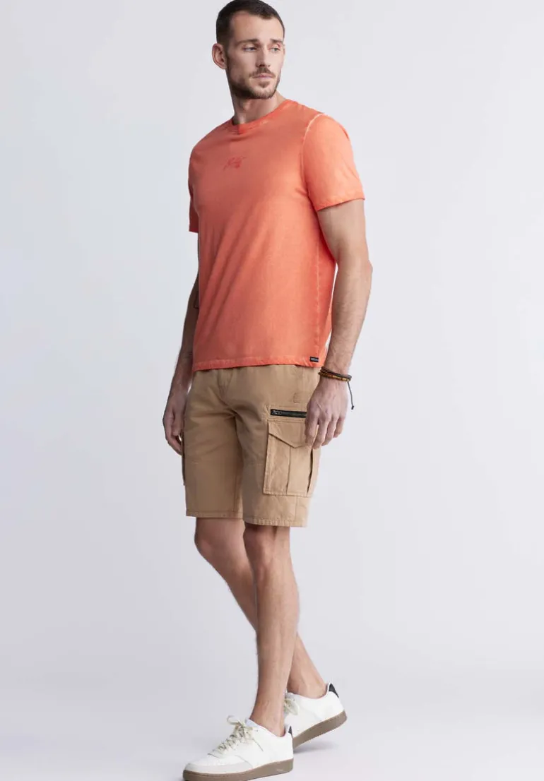 Hiero Men's Cargo Shorts, Tan - BM24270