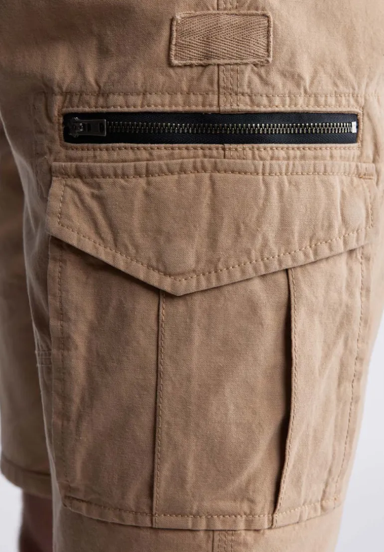Hiero Men's Cargo Shorts, Tan - BM24270