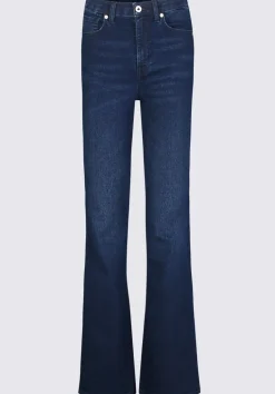 High Rise Flare Joplin Women's Jeans, Indigo Sanded - BL15998