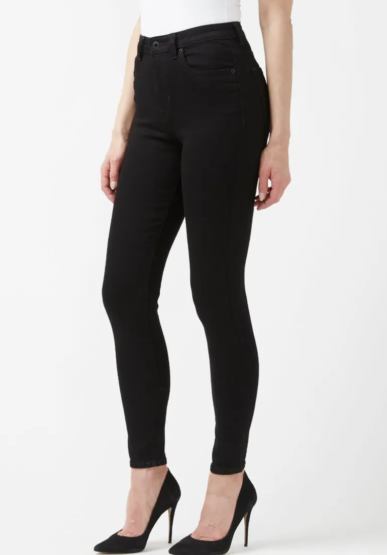 High Rise Skinny Skylar Women's Jeans, Black - BL15663