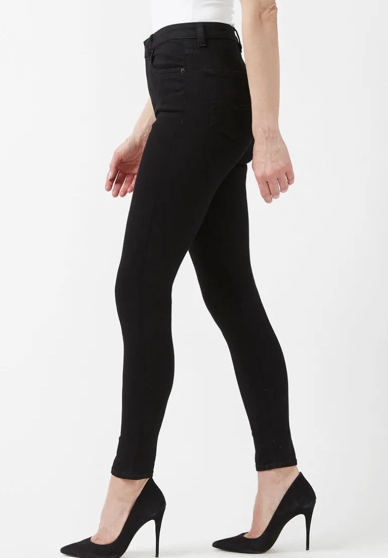 High Rise Skinny Skylar Women's Jeans, Black - BL15663