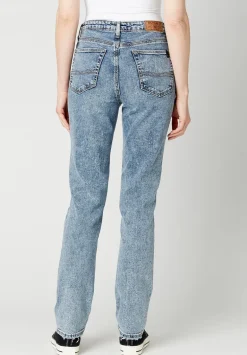 High Rise Straight Jayden Women's Jeans, Contrasted Indigo - BL15815