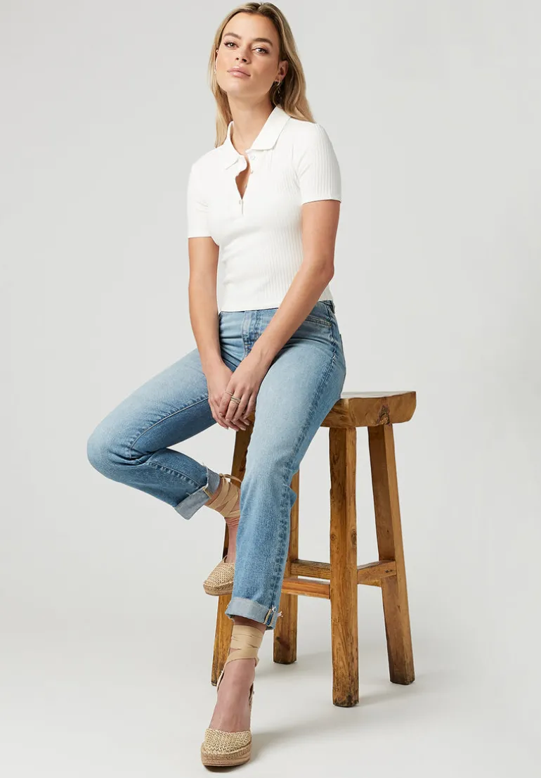 High Rise Straight Jayden Women's Jeans, Vintage Wash - BL15792