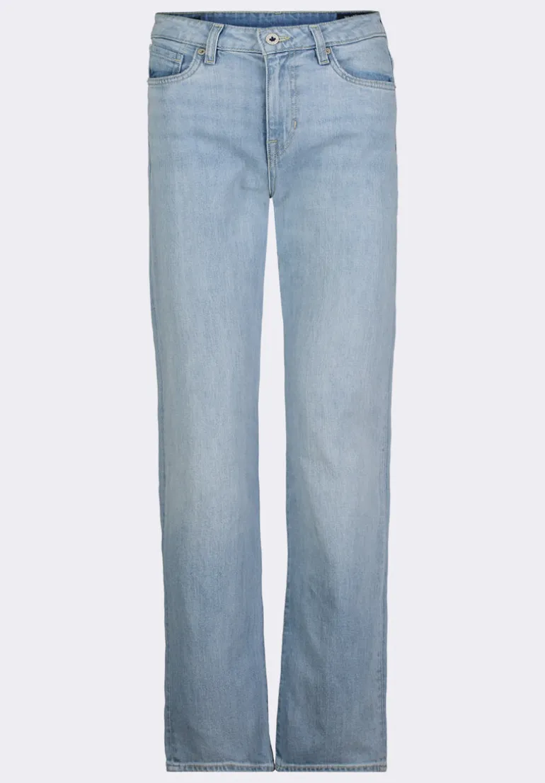 High Rise Straight Jayden Women's Jeans, Light & Soft Blue - BL15837