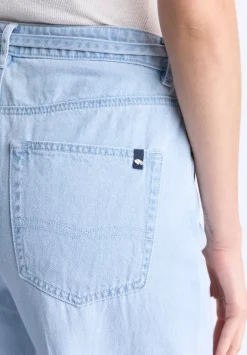 High Rise Wide Leg Alecia Women's Jeans, Light Vintage Blue - BL16011