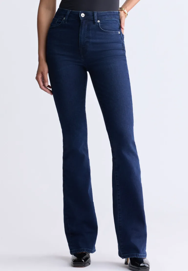High-Rise Flare Joplin Women's Jeans, Indigo - BL15979