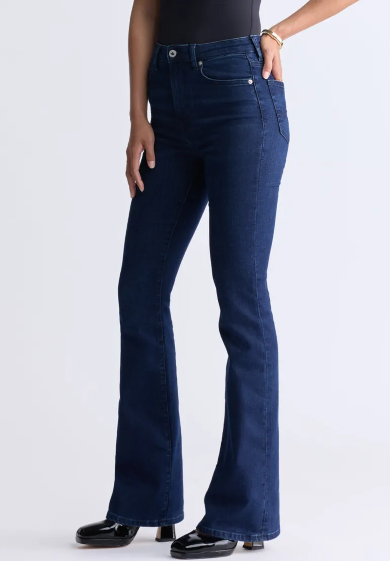 High-Rise Flare Joplin Women's Jeans, Indigo - BL15979