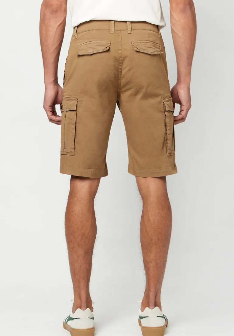 Hortus Men's Cargo Shorts, Tan - BM23587