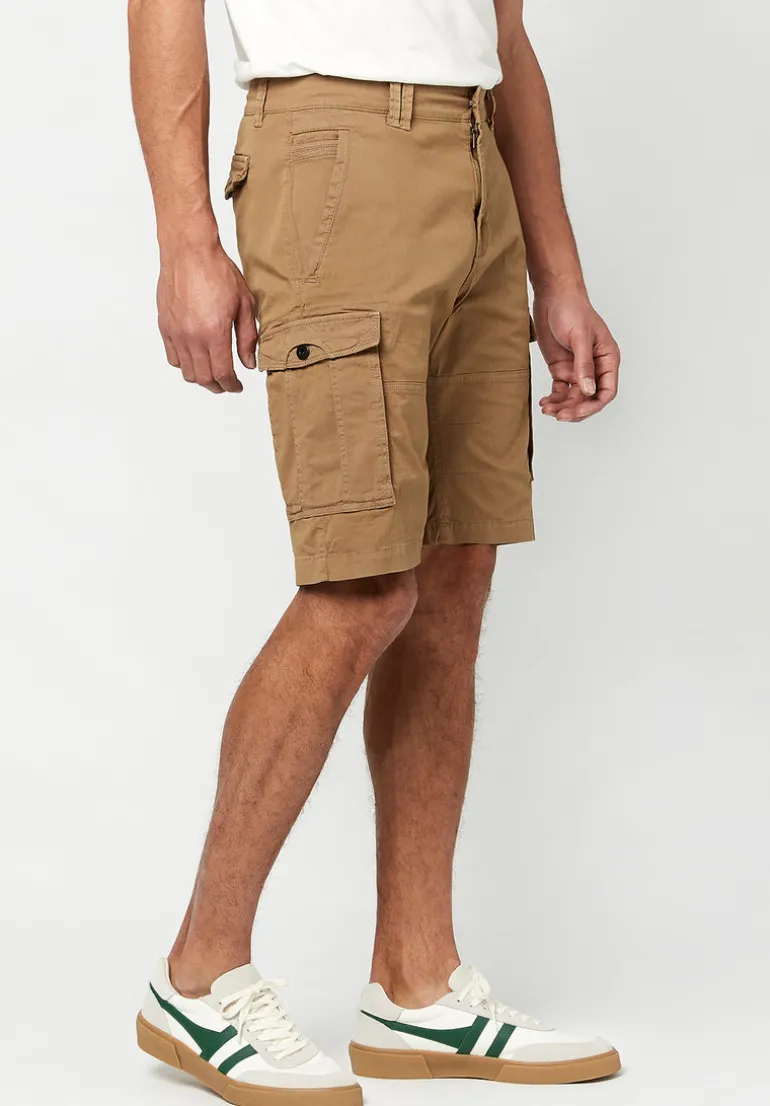 Hortus Men's Cargo Shorts, Tan - BM23587
