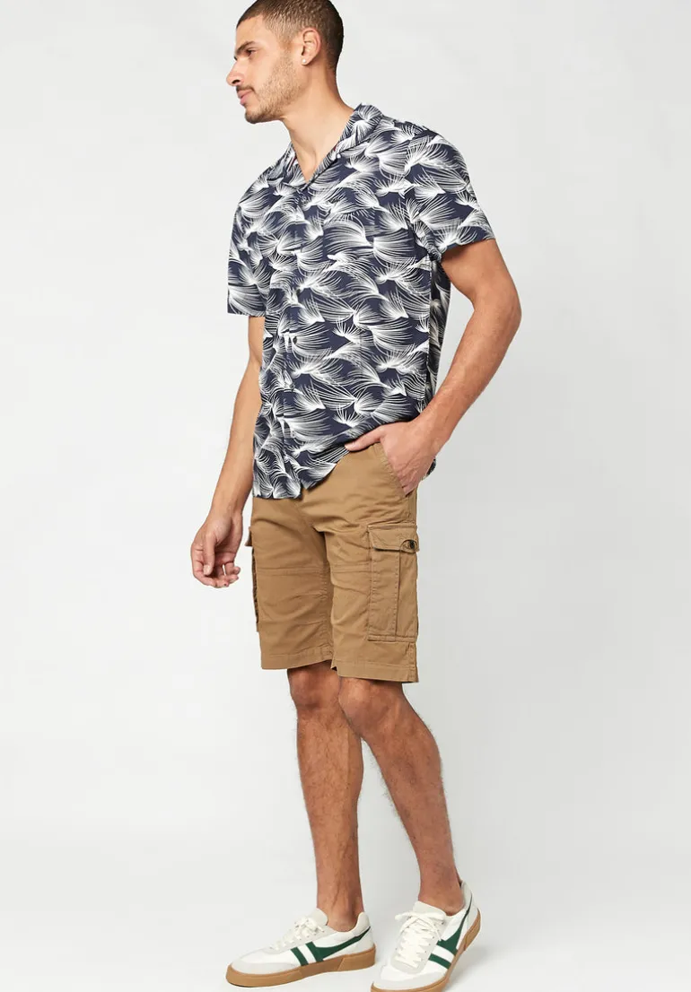 Hortus Men's Cargo Shorts, Tan - BM23587