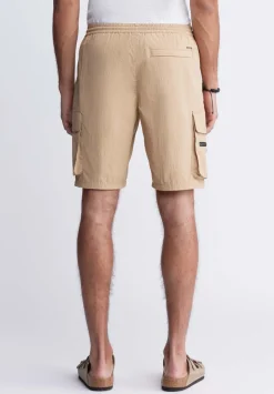 Hult Men’s Drawstring Cargo Shorts, Tan - BM24342