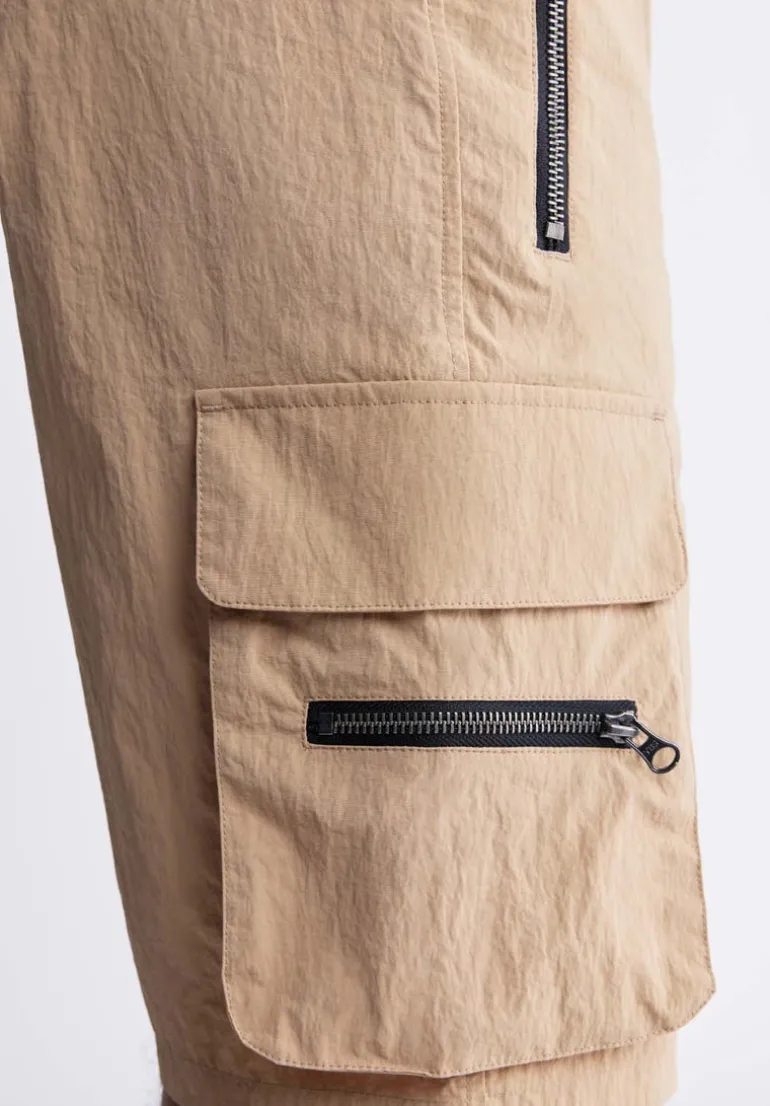 Hult Men’s Drawstring Cargo Shorts, Tan - BM24342