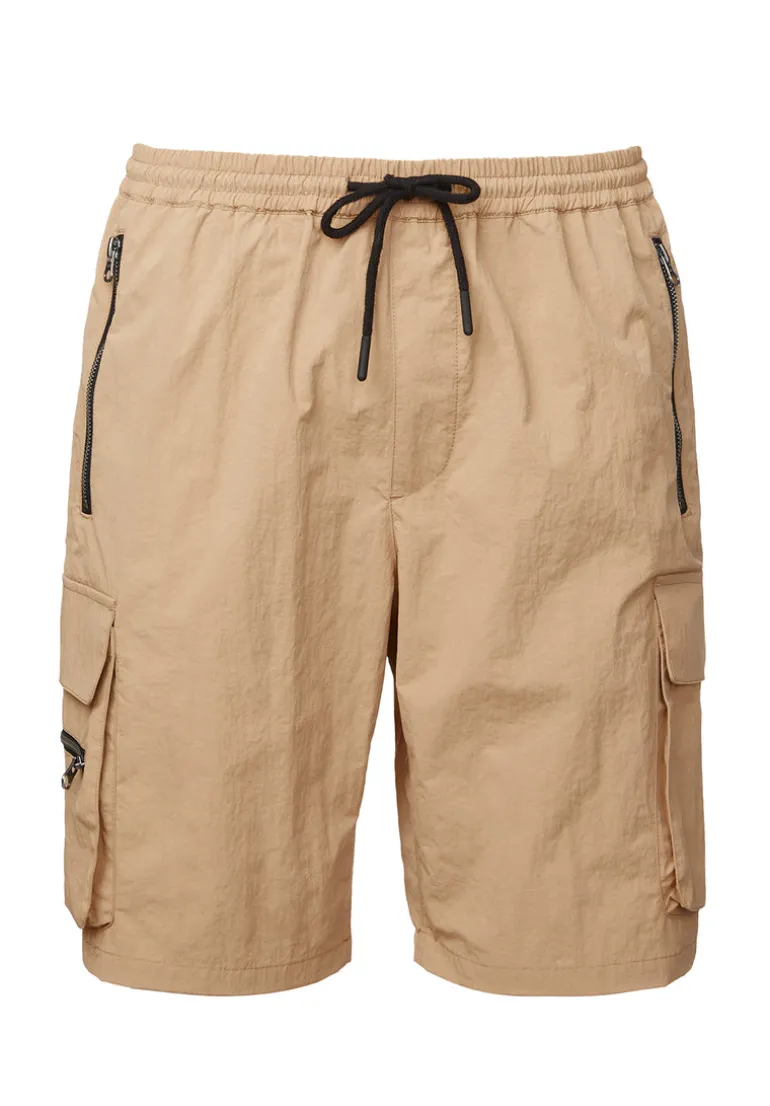 Hult Men’s Drawstring Cargo Shorts, Tan - BM24342