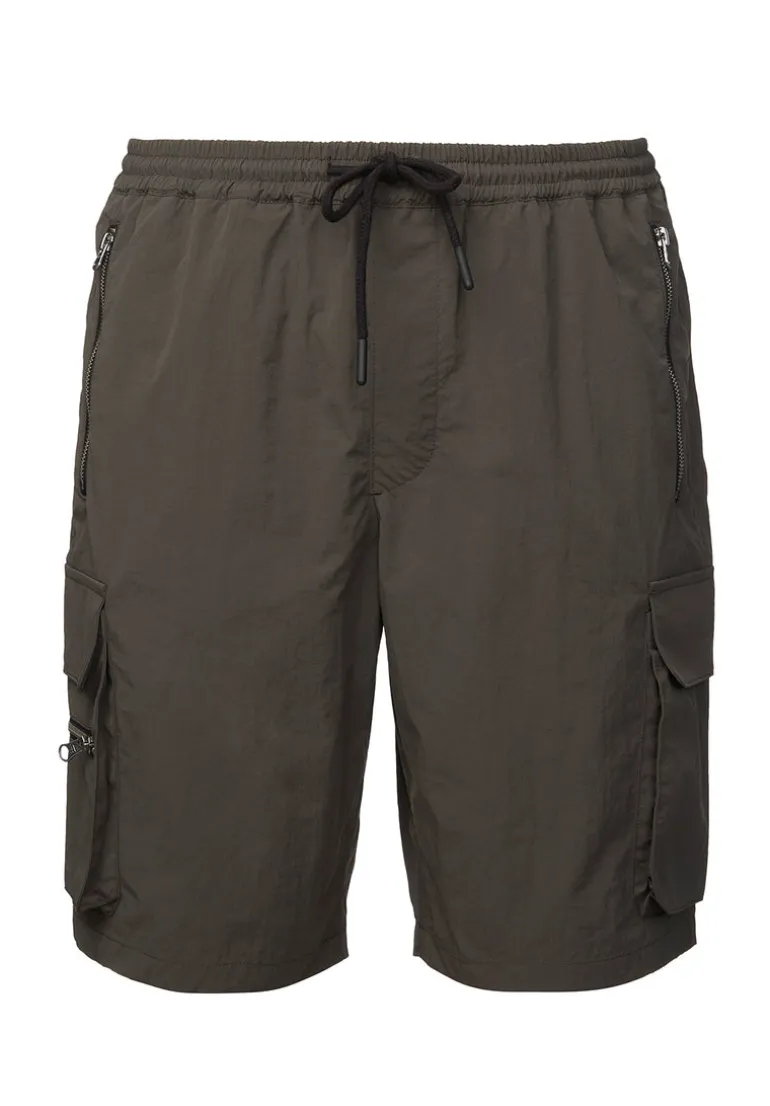 Hult Men’s Drawstring Cargo Shorts, Charcoal - BM24342