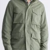 Jafom Men's Utility Jacket with Pockets, Army Green - BM24445