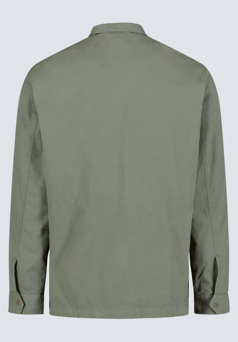 Jafom Men's Utility Jacket with Pockets, Army Green - BM24445