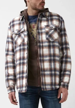 Jagig Men’s Shacket in Brown & Milk Plaid - BM24157
