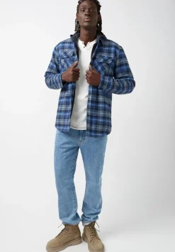 Jaral Men’s Shacket in Blue Plaid - BM24163