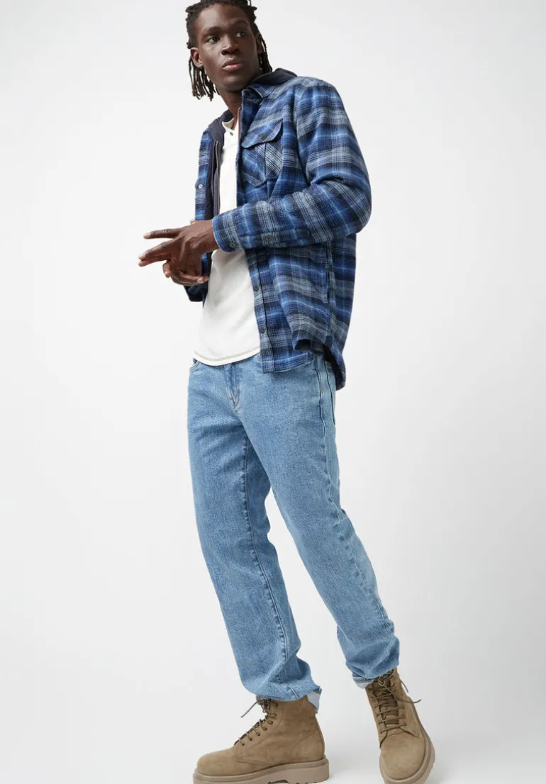 Jaral Men’s Shacket in Blue Plaid - BM24163
