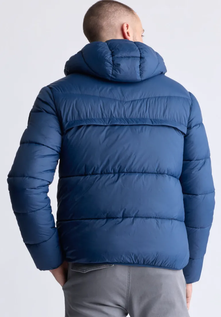 Jerome Navy Men's Hooded Puffer Jacket - OBMEF006