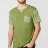 Kaddy Men's T-Shirt with Tonal Trim in Green - BM23555