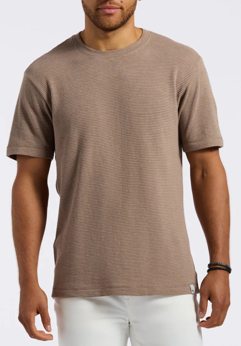 Karlton Men's Waffle-Knit Short-Sleeve Crewneck T-Shirt, Tuffet - BM24538