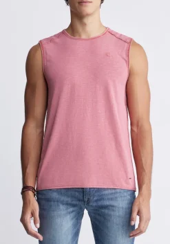 Karmola Men's Sleeveless Top in Mineral Red - BM24235