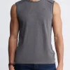 Karmola Men's Sleeveless Top in Charcoal Grey - BM24235