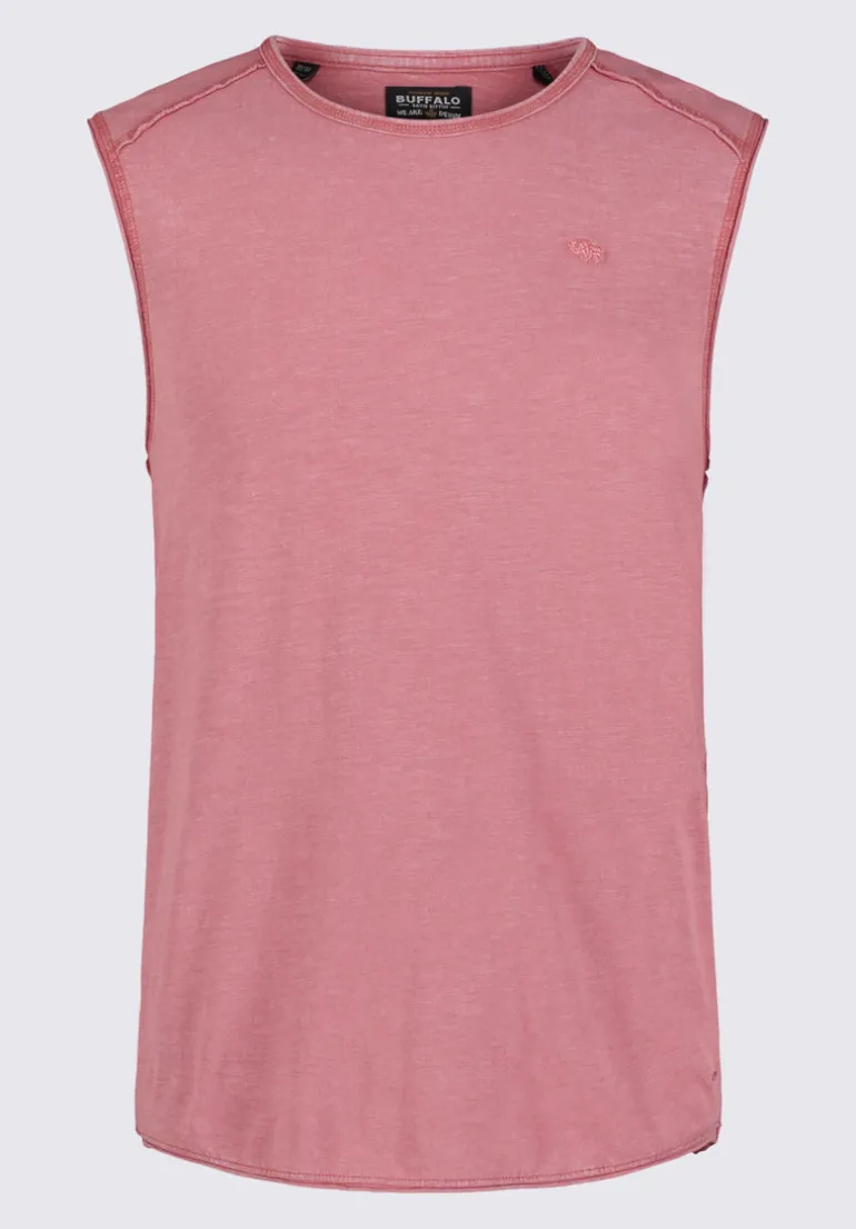 Karmola Men's Sleeveless Top in Mineral Red - BM24235