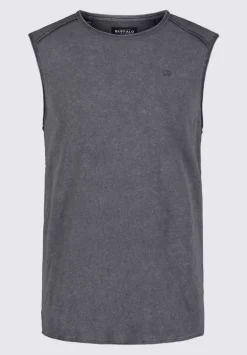 Karmola Men's Sleeveless Top in Charcoal Grey - BM24235