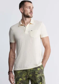 Kasper Men's Short-Sleeve Polo in White - BM24233