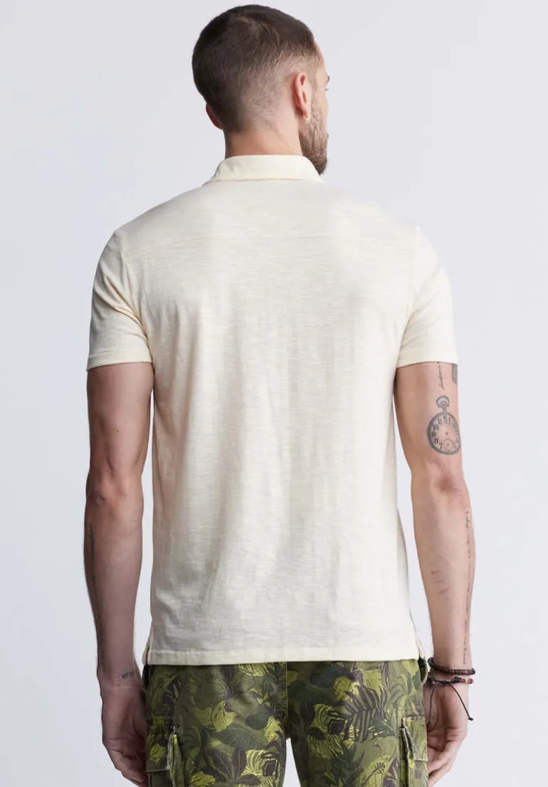 Kasper Men's Short-Sleeve Polo in White - BM24233