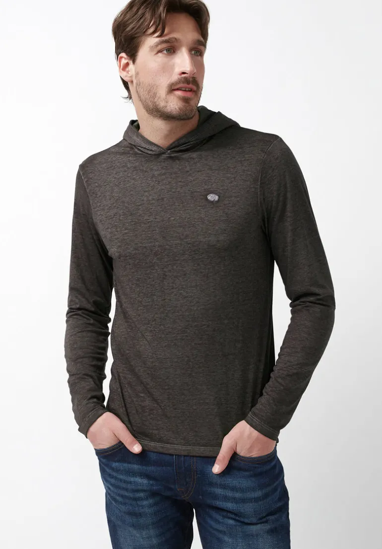 Kathim Men’s Long-Sleeve Top in Black - BM24051