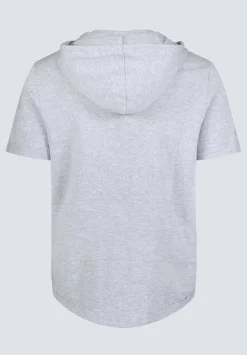 Katoni Men's Short-Sleeve Hooded T-Shirt, Heather Grey - BM24524